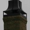 "Kresl" custom chimney chase cover, also available as a masonry chimney cap