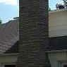Stack Stone Veneer on chimney