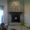 mantle and decorative face installed, ready for stone